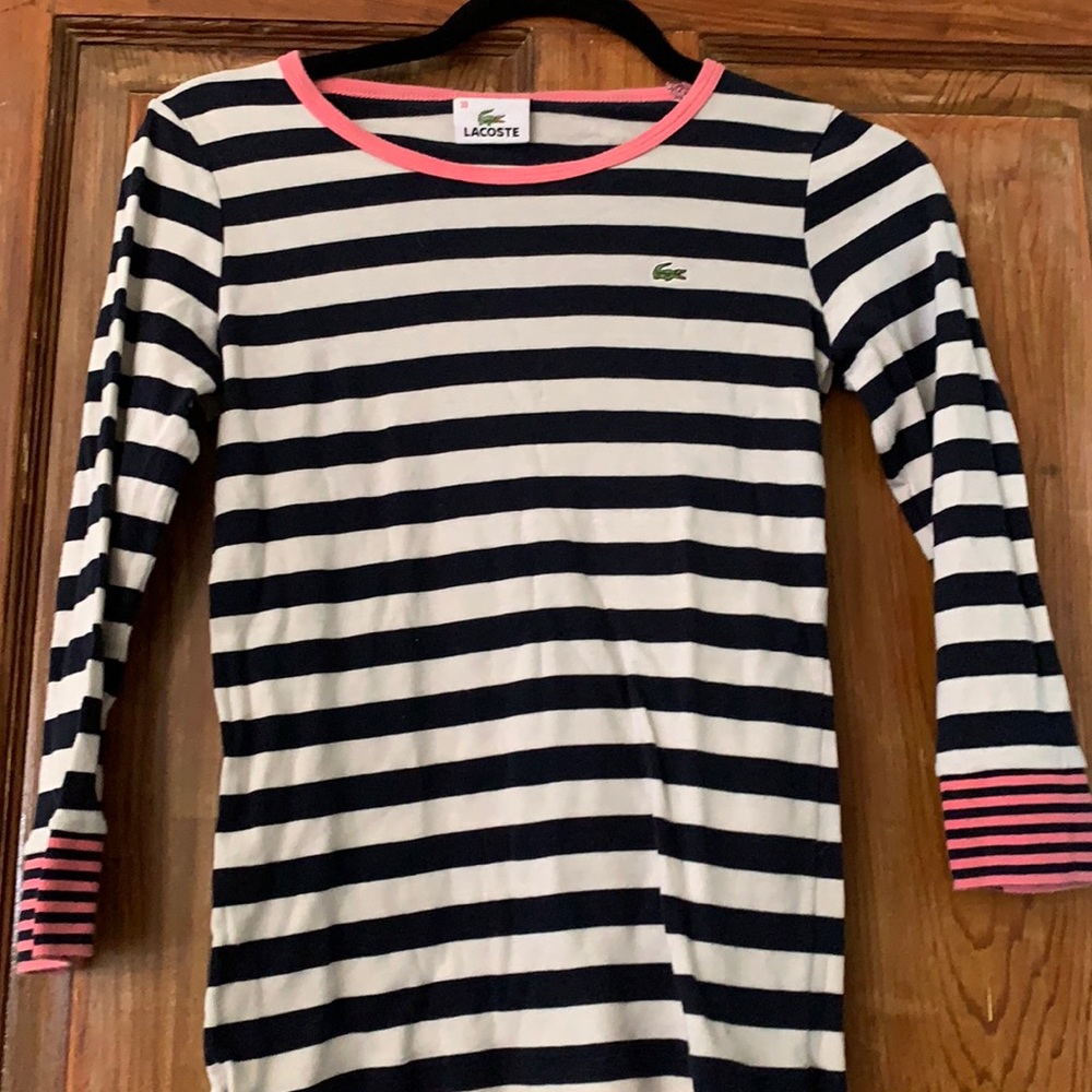 Lacoste striped shirt 38 or XS